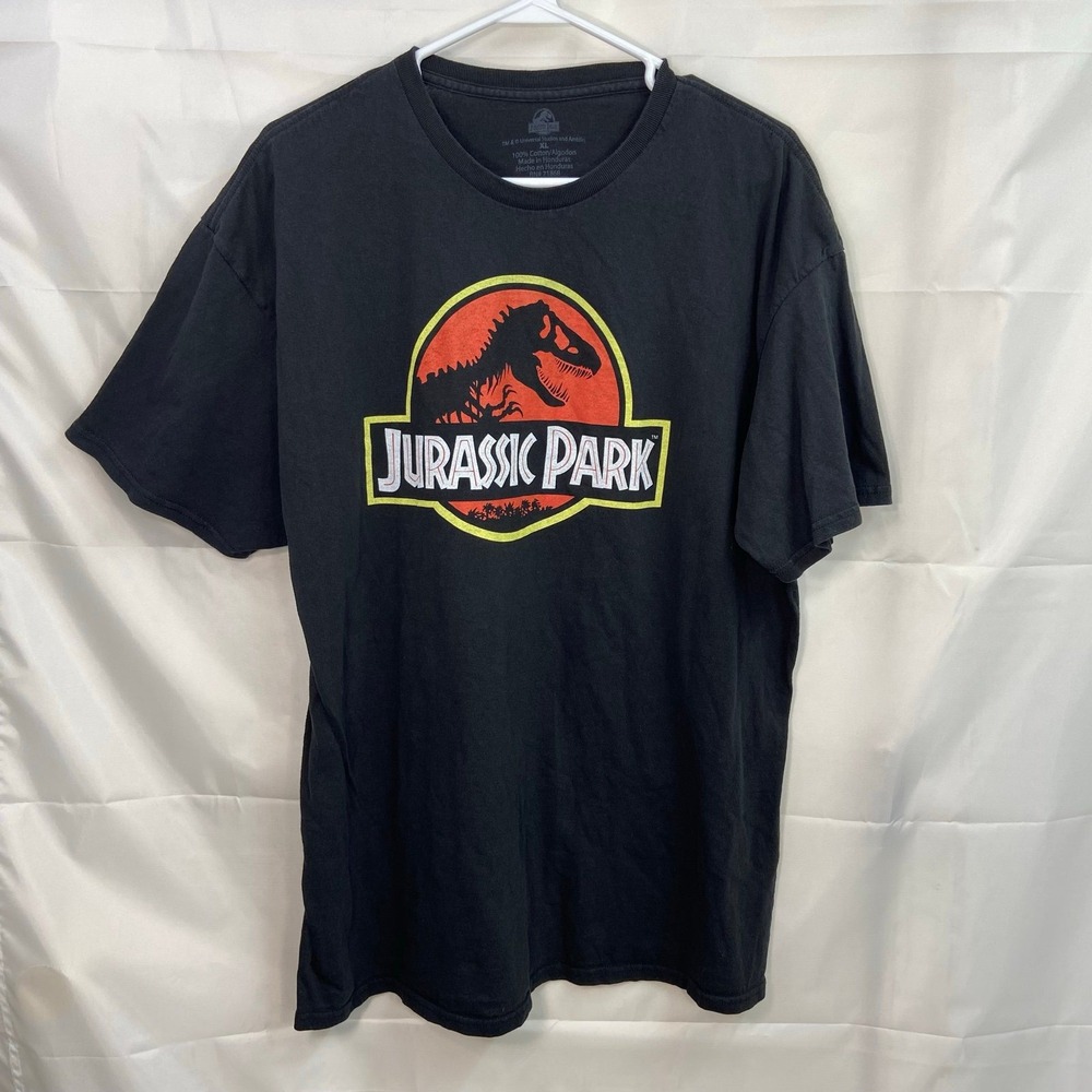 Jurassic Park adult black‎ short sleeve casual cotton basic relaxed tshirt